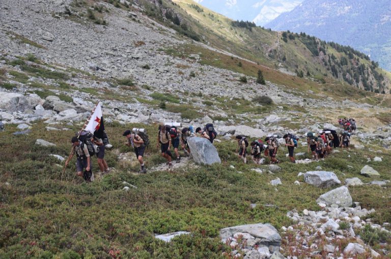 Scouts Alpins en ascension
