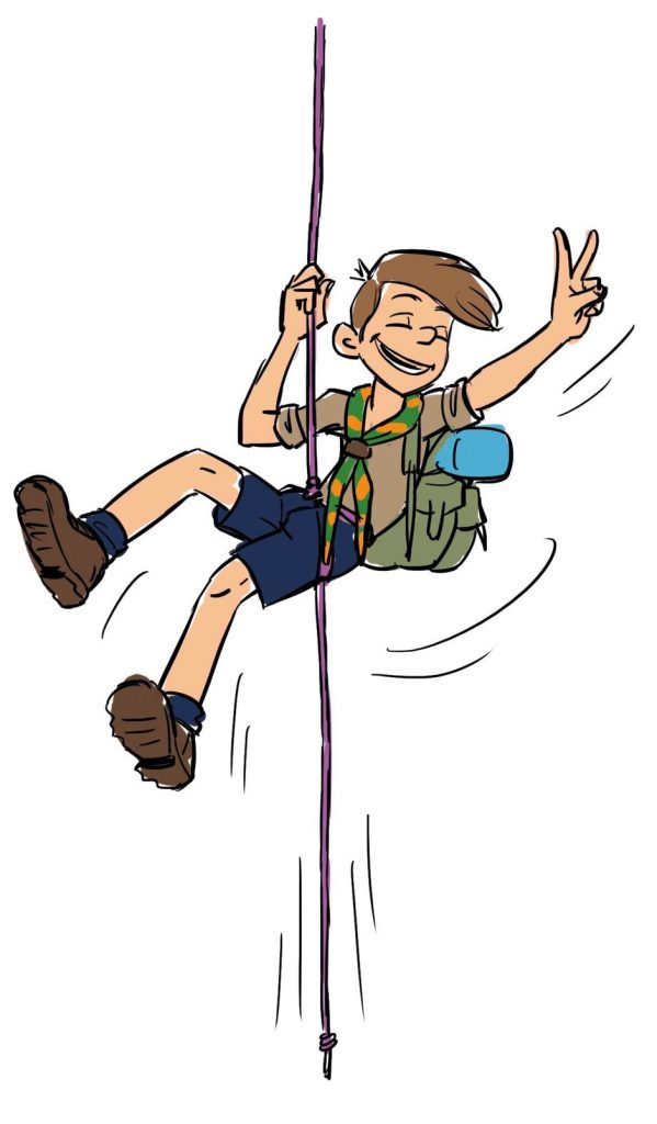 rappel humour joie scout impression